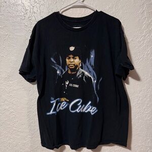 Ice Cube Men's XL Mens Black T Shirt Rapper Music